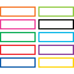 [TCR20872] *Colorful Labels (30 sheets/pack) (5.25''x1.5'')(13.3cmx3.8cm)