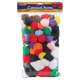 [PAC818101] CREATIVITY STREET COLOSSAL POMS ASSORTED SIZES COLOSSAL POMS (1 LB)
