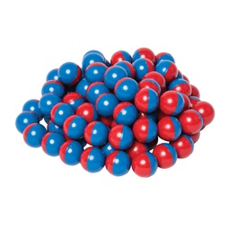 [DO73671525] Magnet Marbles - North/South Red/Blue  (25pcs)(0.6''-1.5cm)