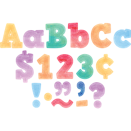 [TCR8889] WATERCOLOR 4&quot; BOLD BLOCK Letters Combo Pack (230 pcs)