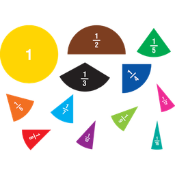 [TCR77244] FRACTION CIRCLES Magnetic Accents (83 pcs)(4''-10cm)