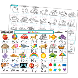 [TCR21012] ALPHABET LEARNING MATS 17&quot;x 11.5&quot; (43cm x 29cm)