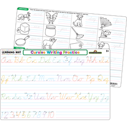 [TCR21014] CURSIVE WRITING PRACTICE LEARNING MATS 17&quot;x 11.5&quot; (43cm x 29cm)