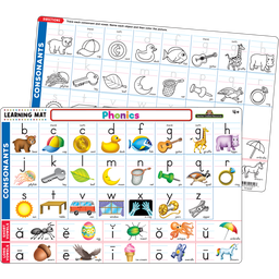 [TCR21022] PHONICS LEARNING MATS 17&quot;x 11.5&quot; (43cm x 29cm)