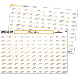 [TCR21026] DIVISION LEARNING MATS 17&quot;x 11.5&quot; (43cm x 29cm)