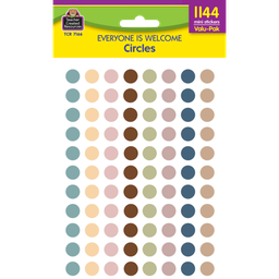 [TCR7166] EVERYONE IS WELCOME CIRCLES Mini Stickers Valu-Pak 1144/pkg