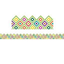 [EU845628] SHARP BUNCH DIAMOND EXTRA-WIDE  Border 37' x 3.25&quot;  (11.25m x 8.25cm)