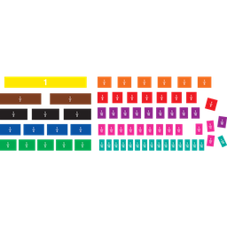 [TCR77245] FRACTION TILES Magnetic Accents (67 pcs)(9.25''-23.4cm)