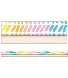 [CD108504] WATERCOLOR CHEVRON STRAIGHT BORDERS CREATIVELY INSPIRED, 12pcs 3''x36'(7.6cmx10.9m)