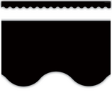 [TCR4397] Black Scalloped Border Trim  (35&quot;=88.9cm) (12 pcs)
