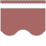[TCR6684] Deep Rose Scalloped Border Trim (2.75''x35'') (6.9cmx88.9cm) total (35'=10.6m)  (12pcs)