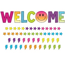 [TCR6920] Brights 4Ever Welcome! BB Set (Letter 13&quot;-33cm tall) (Word spans 7'-2.2m) (59pcs)