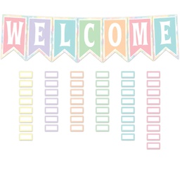 [TCR8410] Pastel Pop Pennants Welcome! BB Set (53pcs)