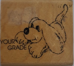 [CEXE643] YOUR GRADE (DOG) STAMP (2.3''x2'')(5.8cmx5cm)