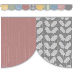 [TCR7182] Classroom Cottage Scalloped Die-Cut Border (12pcs)(3''x35'')(7.6cmx89cm)