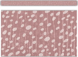 [TCR7181] Classroom Cottage Vintage Rose Dots Straight Border (12pcs)(3''x35'')(7.6cmx89cm)