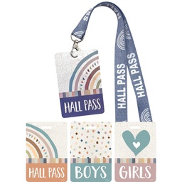 [TCR20323] Everyone is Welcome Hall Pass Lanyard (4pcs) (Tags:2.75''x4.6''-7cmx11.6cm) (Lanyard:0.75''x16.5''-2cmx42cm)