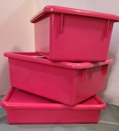 [JC8079JC] JontiCraft Tray/Tub w/cover   Berry (Pink)   Large