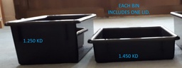 [JC8020JC] JontiCraft Tray/Tub w/cover   Black   Medium