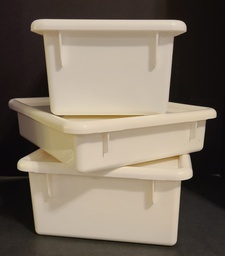 [JC8019JC] JontiCraft Tray/Tub w/cover  White  Medium