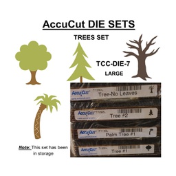 [TCC-DIE-SET-7] ACCUCUT  DIE SET (7) TREE SET LARGE (4 DIES)
