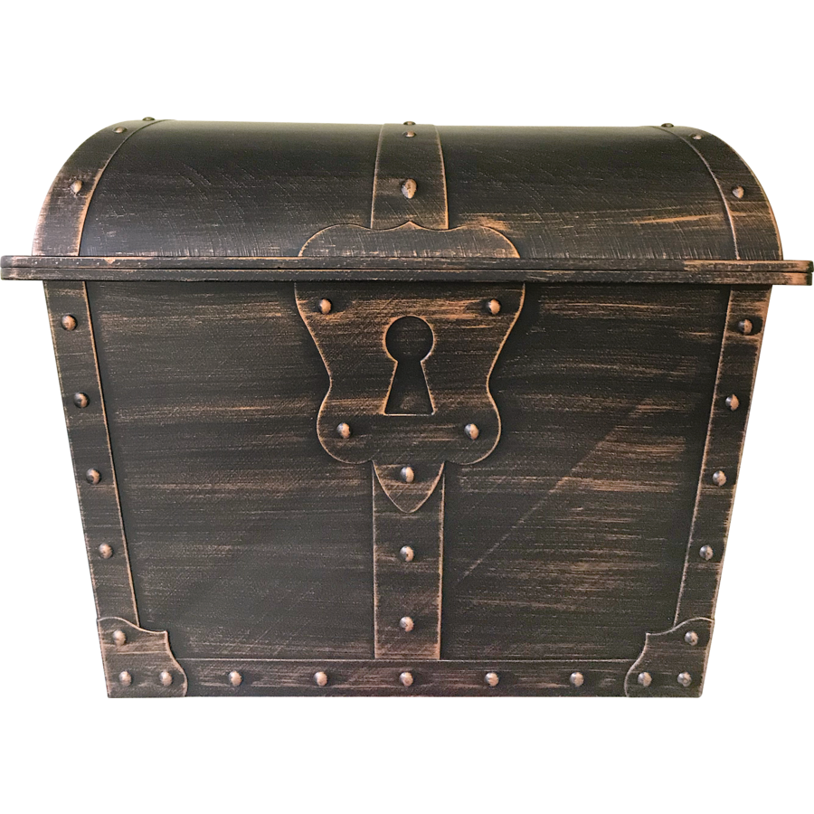 TREASURE CHEST (Plastic) 9.5&quot;x13&quot;x10.25&quot; (24cm x 33cm x 26.6cm)