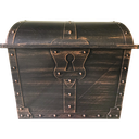 TREASURE CHEST (Plastic) 9.5&quot;x13&quot;x10.25&quot; (24cm x 33cm x 26.6cm)