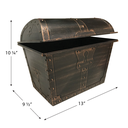 TREASURE CHEST (Plastic) 9.5&quot;x13&quot;x10.25&quot; (24cm x 33cm x 26.6cm)