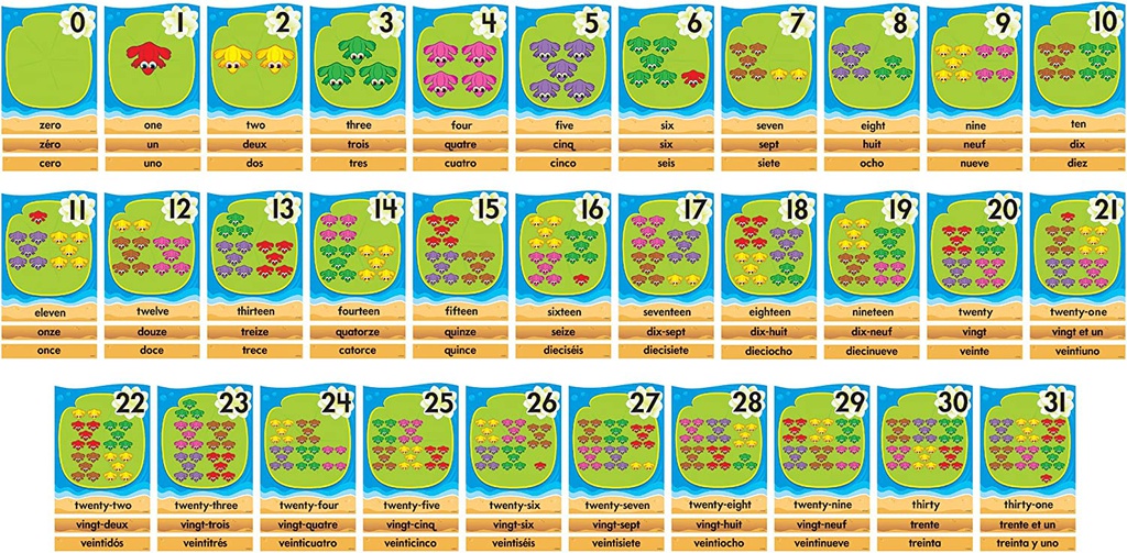 Lily Pad Counting Line 0-31 (EN/SP/FR) BB SET