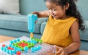 Design &amp; Drill See-Through Creative Workshop Age:3+ (120 colorful bolts)