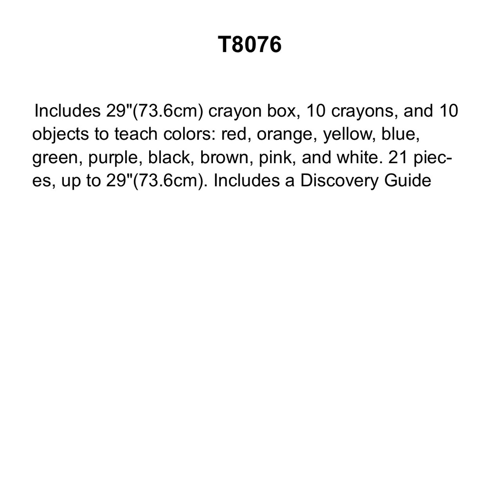 Colorful Crayons   10 Crayons &amp; 10 Objects, Crayon Box  (21pcs)