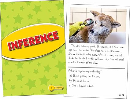 Reading Comprehension Practice Cards: Inference (Yellow Level)(54cards)