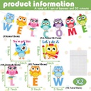 Colorful Owl Welcome! Bulletin Board Set  (8 pcs)