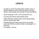 Place Value &amp; Counting POCKET CHART 13&quot; x 18&quot; (33cm x 45.7cm)