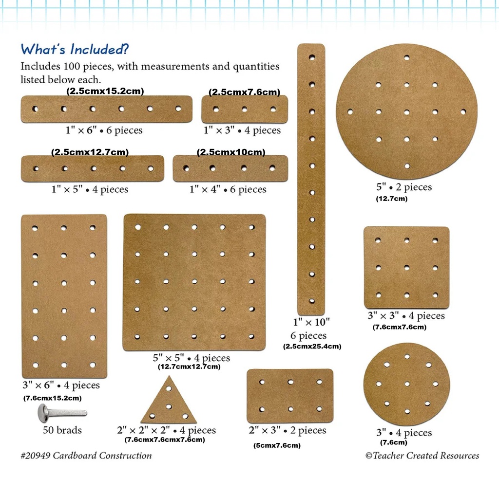 STEM Basics: CARDBOARD CONSTRUCTION   Age: 8+ (100 pcs)