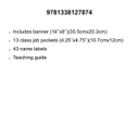 Color Your Classroom Class Jobs BB Set  (66pcs) (18''x32'')(45.7cmx81.8cm)