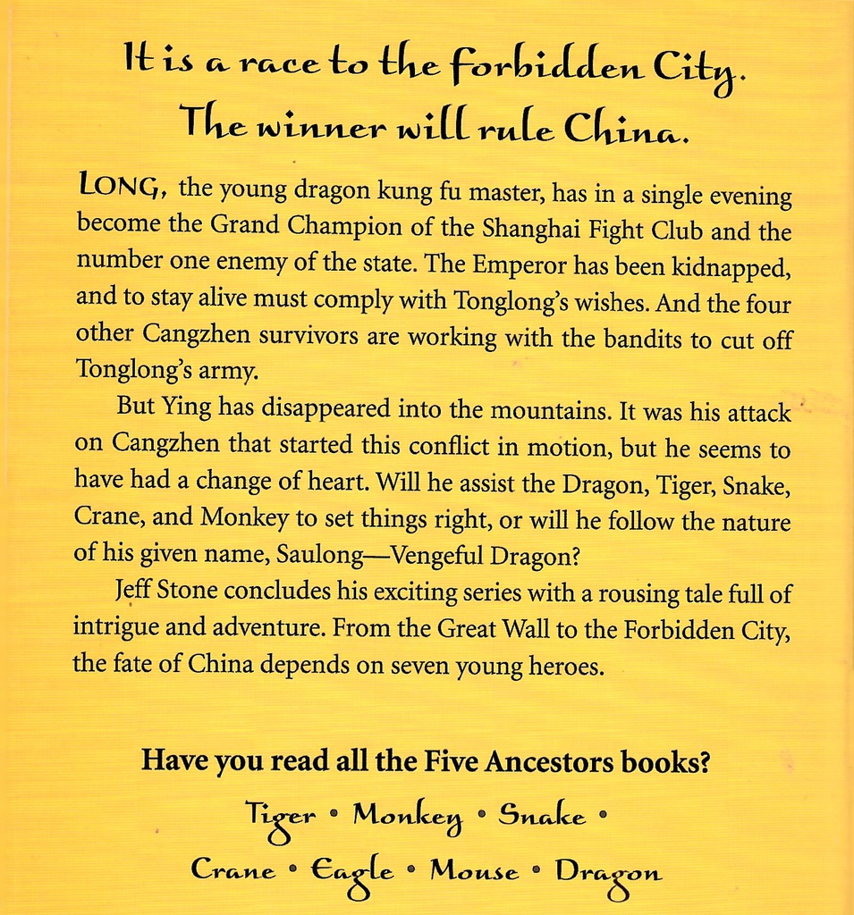 Dragon (The Five Ancestors #07) (8-12yrs)