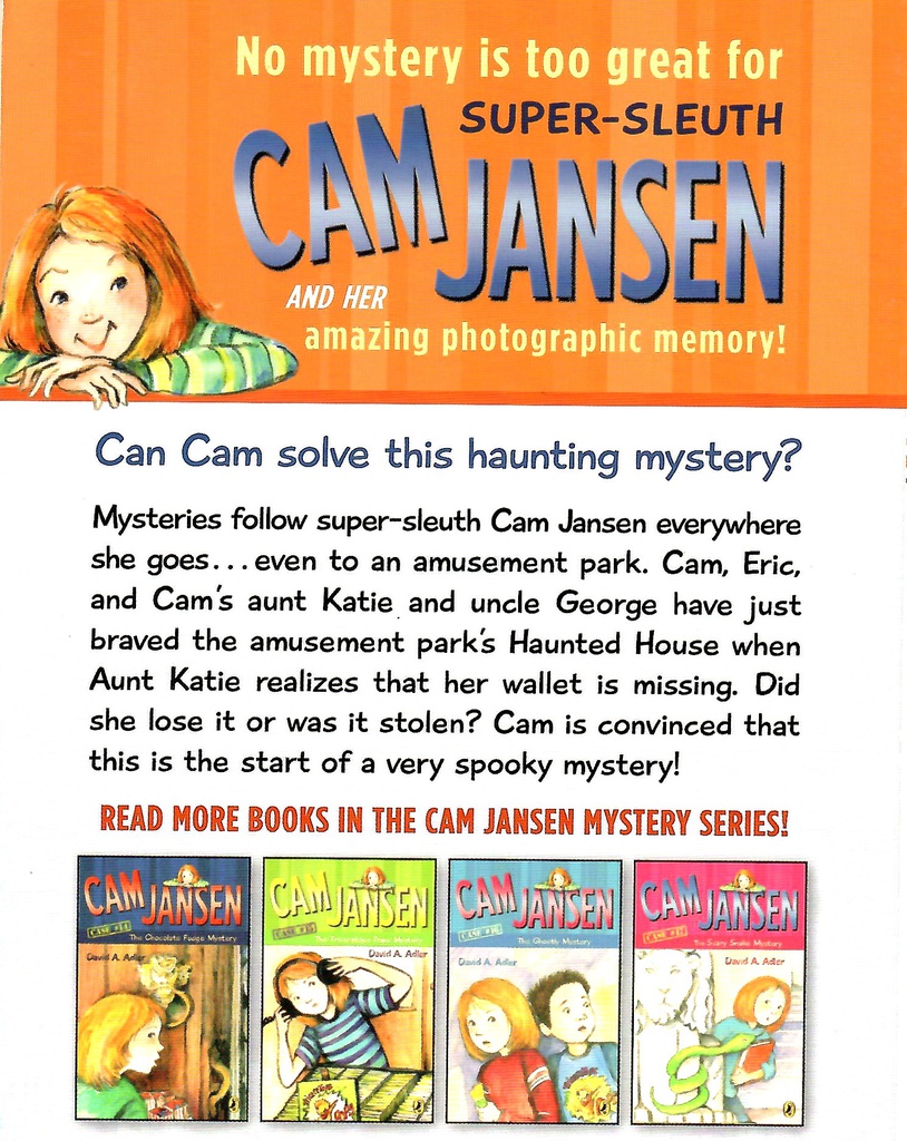 Cam Jansen #13:  Mystery at Haunted House (7-10yrs)