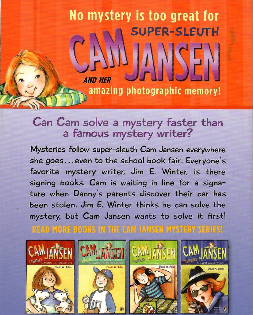 Cam Jansen #27:  Mystery Writer Mystery (7-10yrs)
