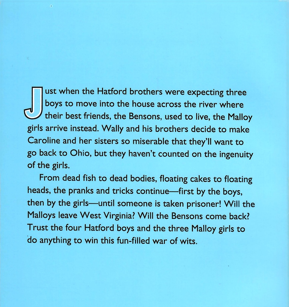 The Boys Start the War (Boy/Girl Battle #01) (8-12 yrs)