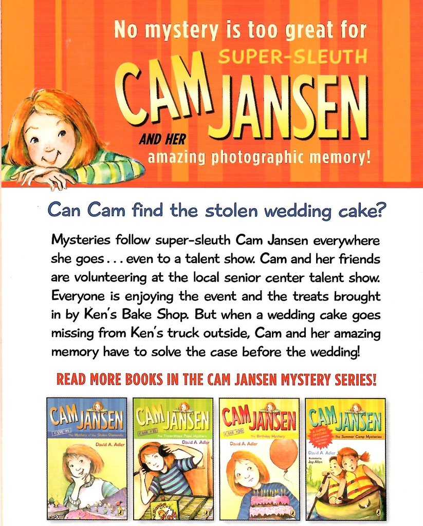 Cam Jansen  #30: Cam Jansen and the Wedding Cake Mystery (7-10yrs)