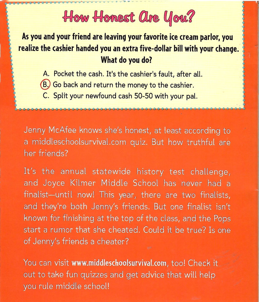 Cheat Sheet (How I Survived Middle School) (8-12yrs)