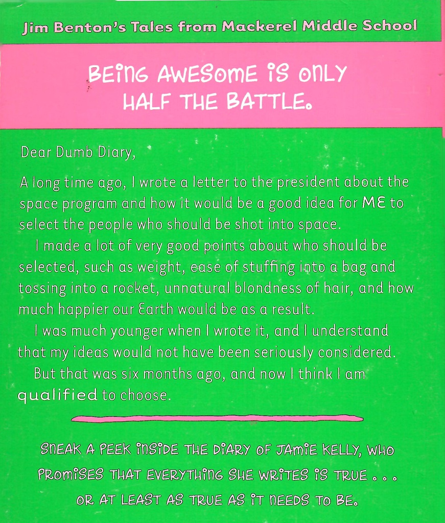 Dear Dumb Diary #12: Me! (Just Like You, Only Better) (7-10yrs)