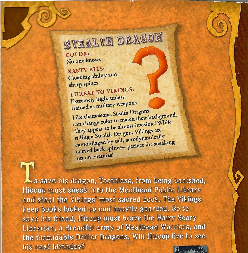 HOW TO TRAIN YOUR DRAGON #06:  A Hero's Guide To Deadly Dragon (8-12yrs)