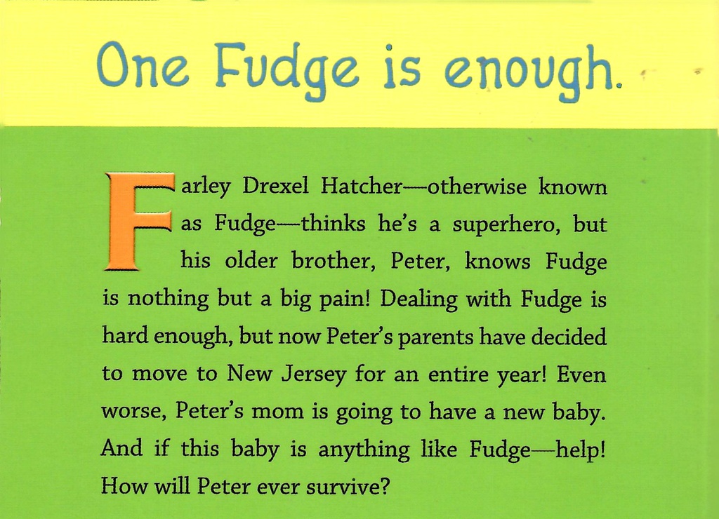 Superfudge (8-12 yrs)