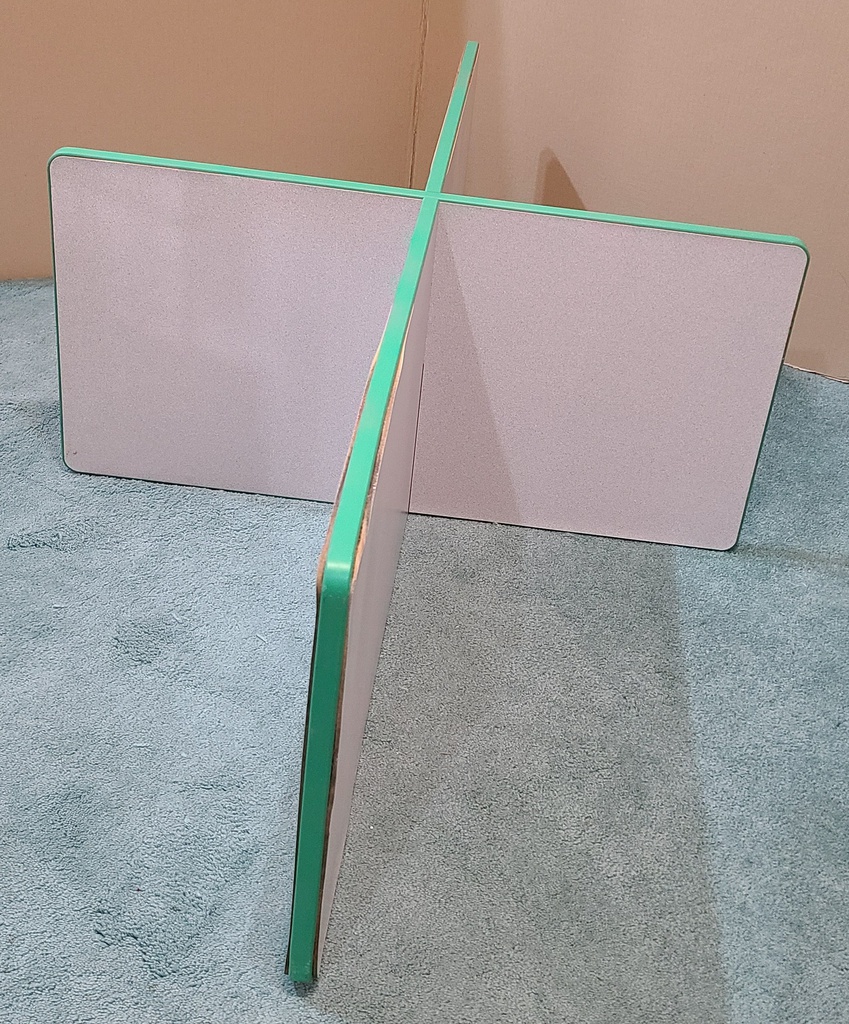 JONTICRAFT STUDY CARREL GRAY/GREEN [FITS (30&quot; x 48&quot;)=(76cm x 122cm)Tables]