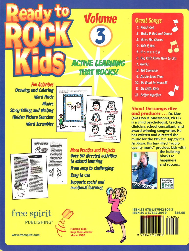 READY TO ROCK KIDS VOL 3 (PK-4) CD w/Activities book