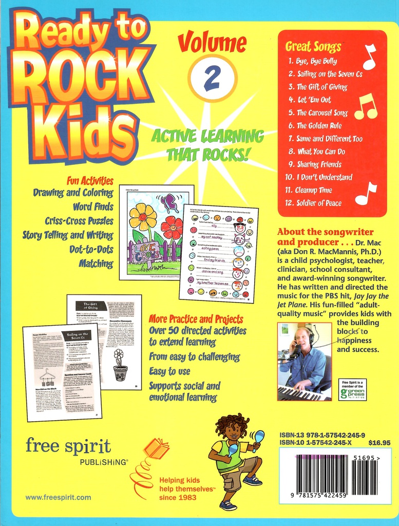 READY TO ROCK KIDS VOL 2 (PK-4) Cd w/Activities Book