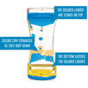 Blue &amp; Yellow Liquid Motion Bubbler