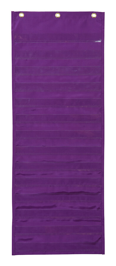 DRY ERASE ACTIVITY POCKET CHART  13&quot;x34&quot; (33cm x 86cm)